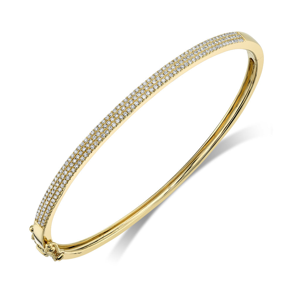 0.52CT DIAMOND PAVE BANGLE – Shy Creation
