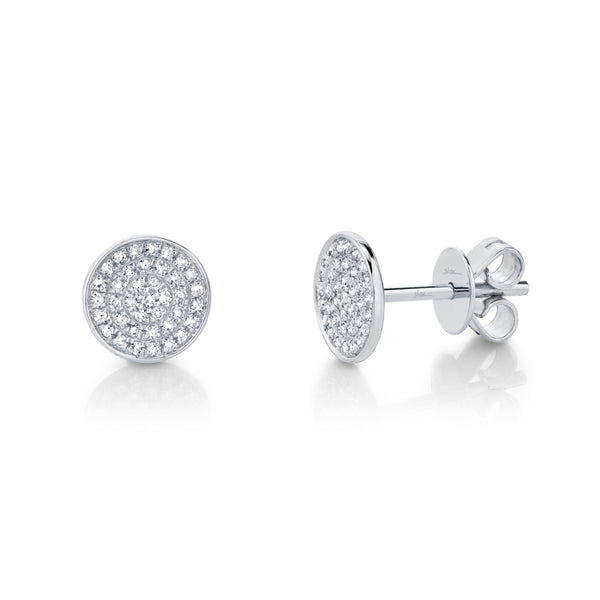 0.17CT DIAMOND PAVE STUD EARRING