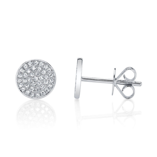 0.17CT DIAMOND PAVE STUD EARRING