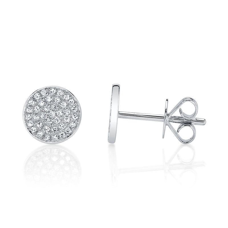 0.17CT DIAMOND PAVE STUD EARRING