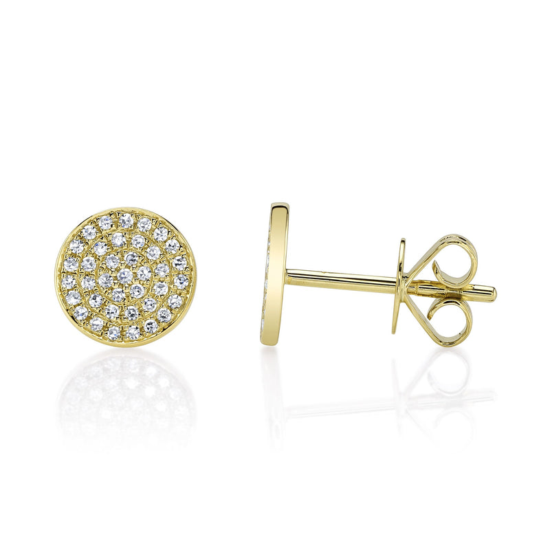 0.17CT DIAMOND PAVE STUD EARRING