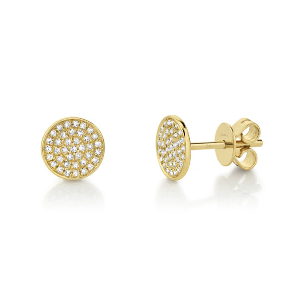 0.17CT DIAMOND PAVE STUD EARRING