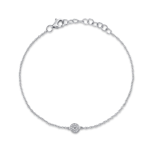 0.05CT DIAMOND PAVE CIRCLE BRACELET