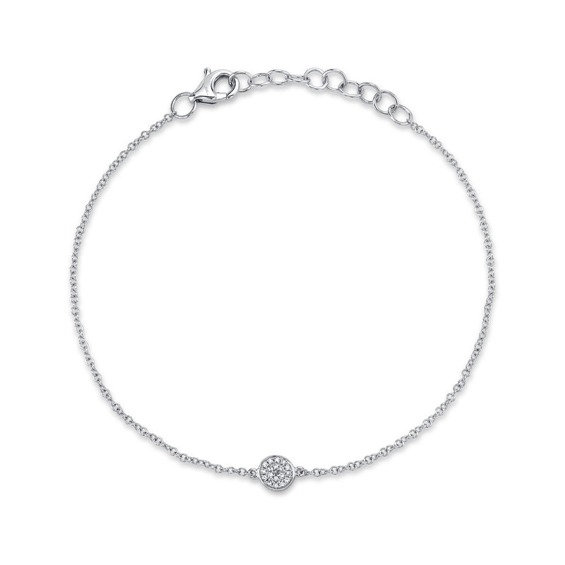 0.05CT DIAMOND PAVE CIRCLE BRACELET