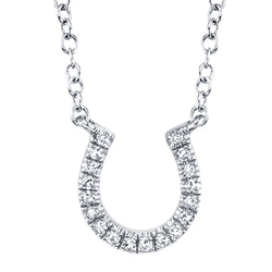 0.06CT DIAMOND HORSESHOE NECKLACE