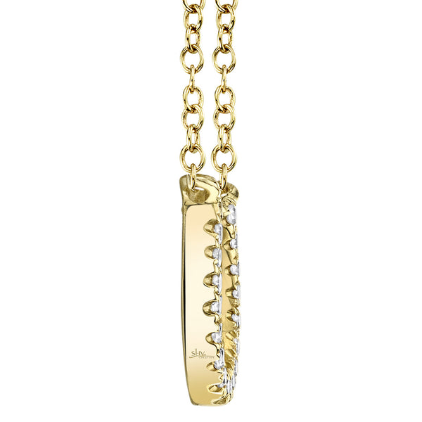 0.06CT DIAMOND HORSESHOE NECKLACE
