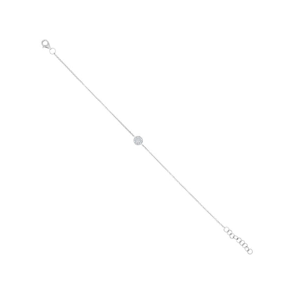 0.05CT DIAMOND PAVE CIRCLE BRACELET