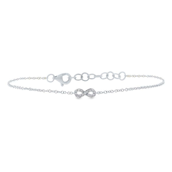 0.04CT DIAMOND INFINITY BRACELET