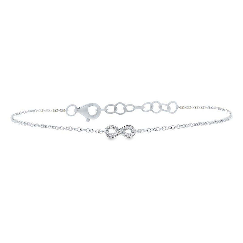 0.04CT DIAMOND INFINITY BRACELET