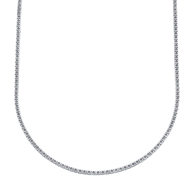 3.96CT DIAMOND TENNIS NECKLACE