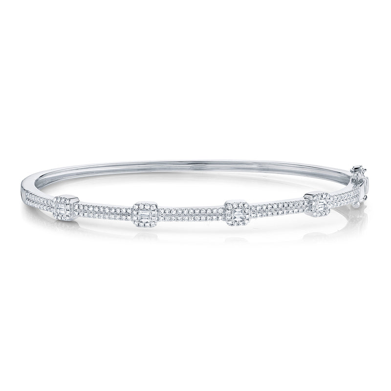0.52CT DIAMOND BAGUETTE BANGLE