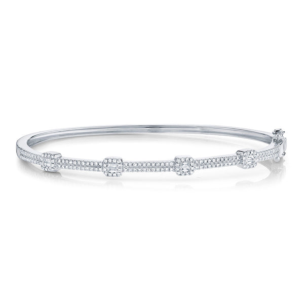 0.52CT DIAMOND BAGUETTE BANGLE
