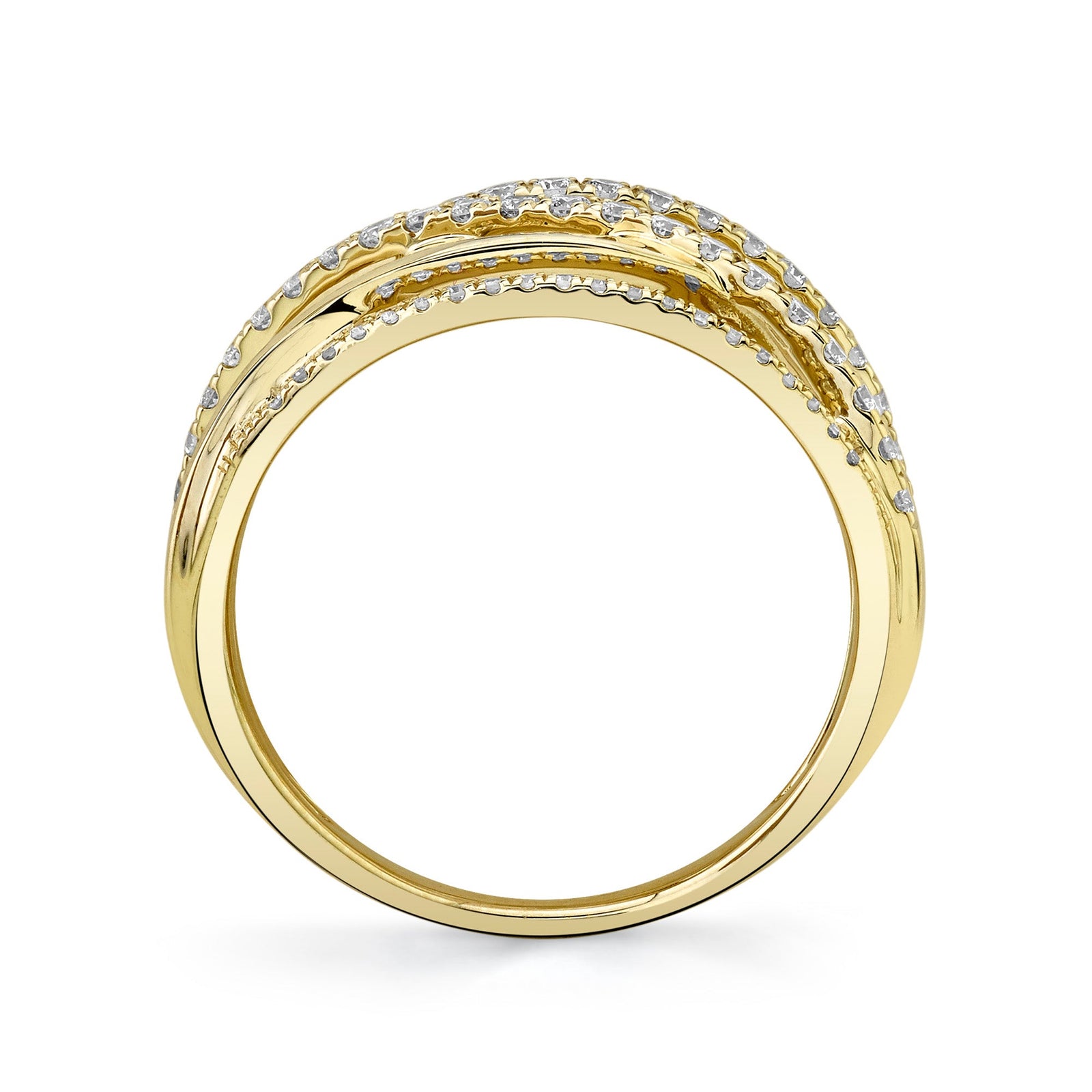 【I AM MARI】[Belt set] Monte Chiffon Shirring N/S OP Maia 0.62 Ct. Diamond Bridge Ring – Shy Creation