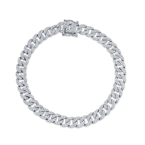 1.69CT DIAMOND PAVE LINK BRACELET