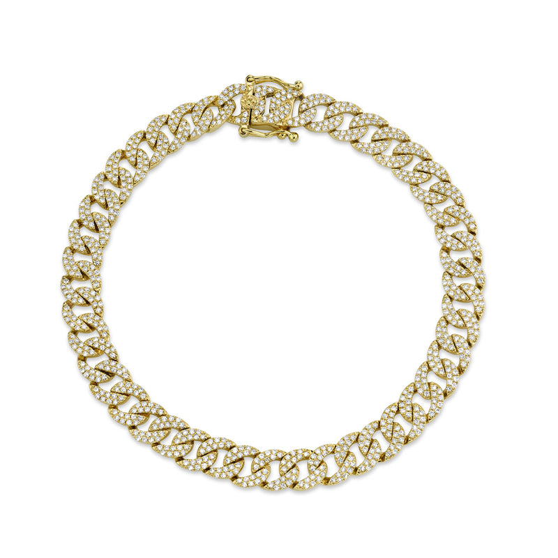 1.69CT DIAMOND PAVE LINK BRACELET