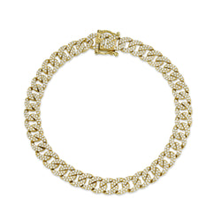 1.69CT DIAMOND PAVE LINK BRACELET
