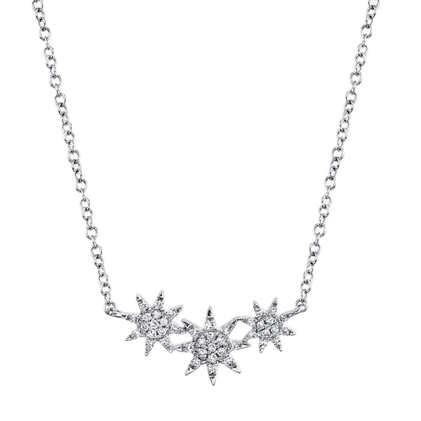 0.09CT DIAMOND STAR NECKLACE