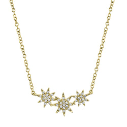 0.09CT DIAMOND STAR NECKLACE