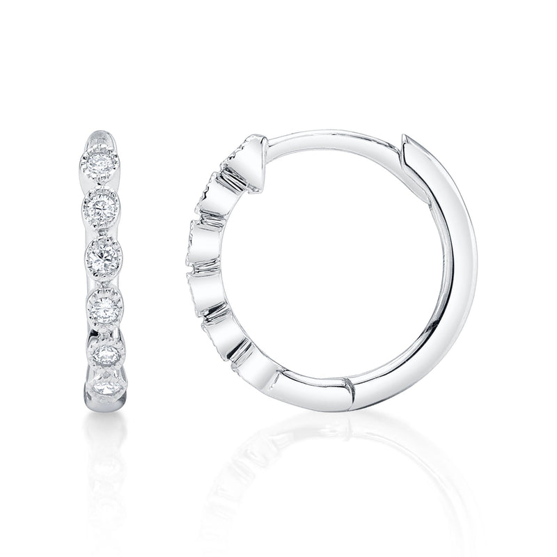 0.11CT DIAMOND HUGGIE EARRING
