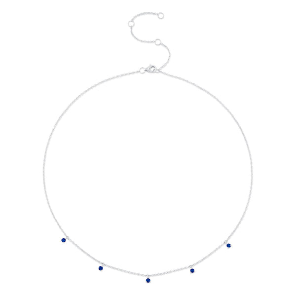0.35CT BLUE SAPPHIRE NECKLACE