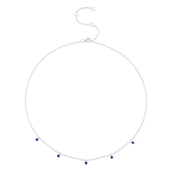 0.35CT BLUE SAPPHIRE NECKLACE