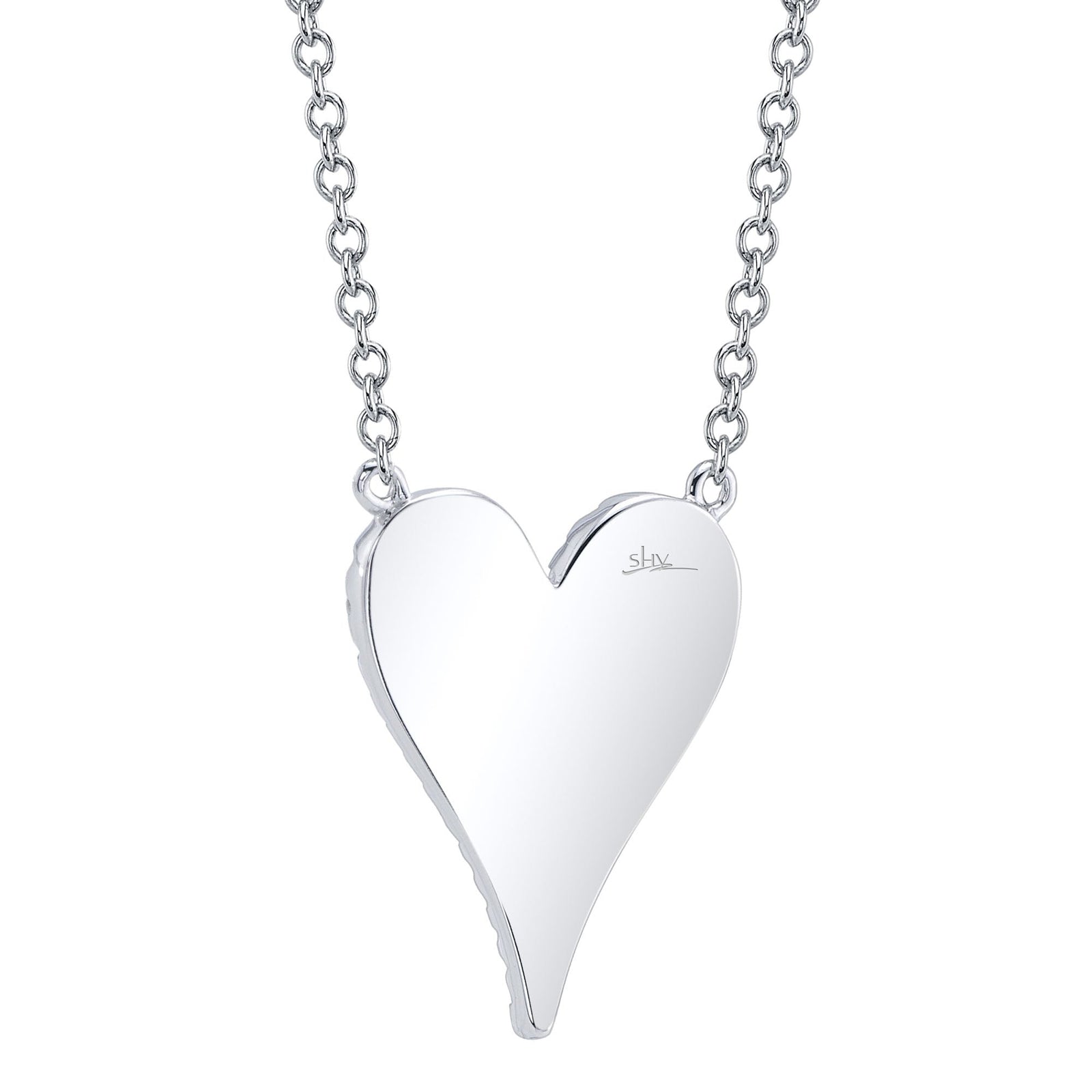 0.11CT DIAMOND PAVE HEART NECKLACE – Shy Creation