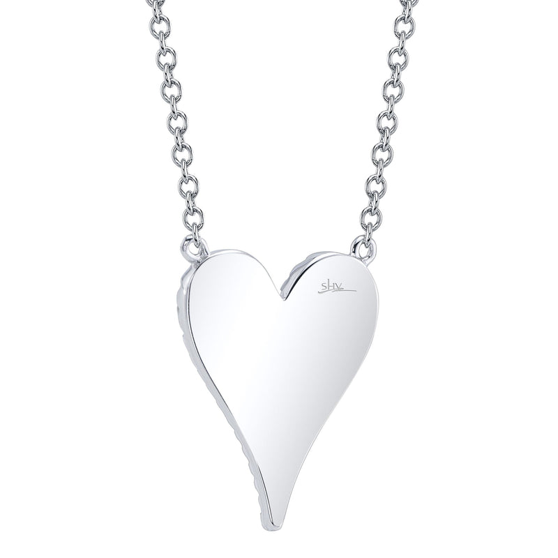 0.11CT DIAMOND PAVE HEART NECKLACE