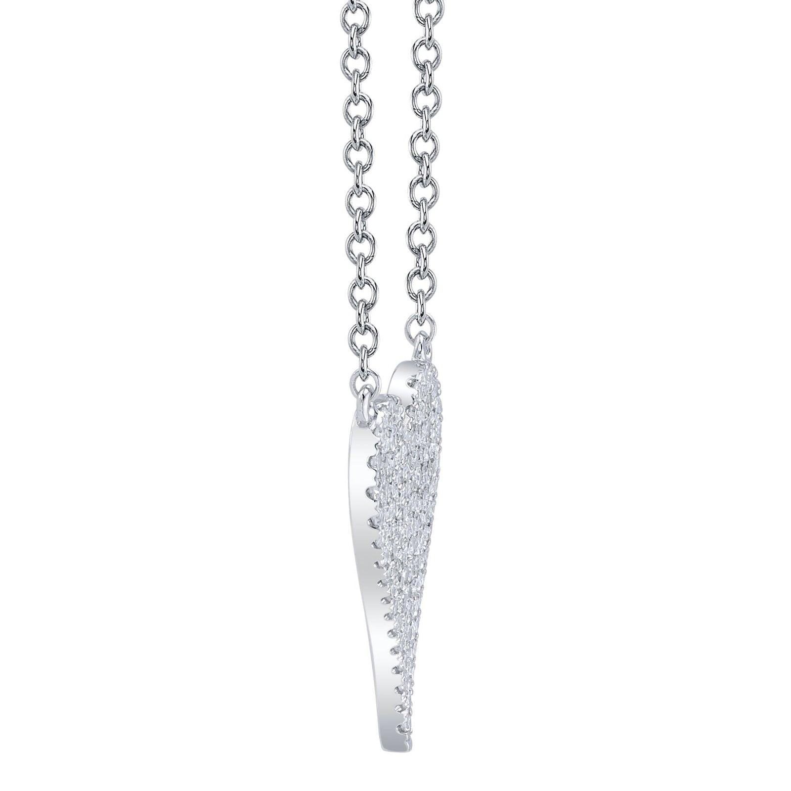 0.11CT DIAMOND PAVE HEART NECKLACE – Shy Creation