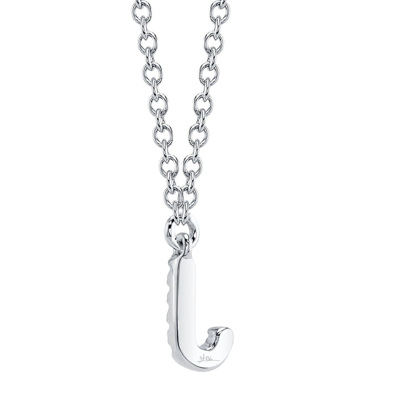 0.03CT DIAMOND NECKLACE - INITIAL J