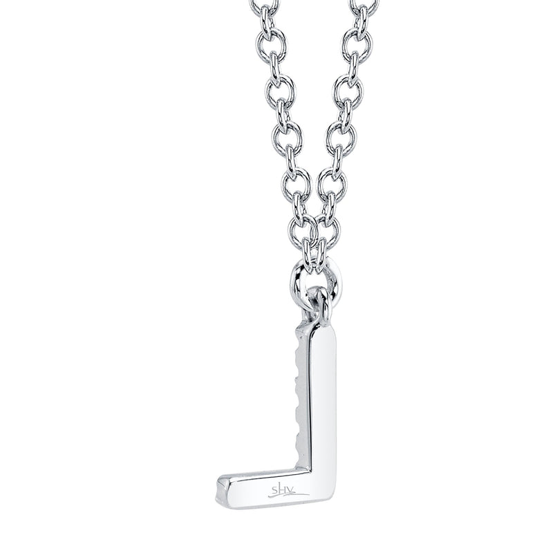 0.03CT DIAMOND NECKLACE - INITIAL L