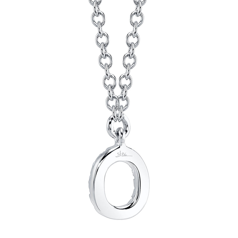 0.05CT DIAMOND NECKLACE - INITIAL O