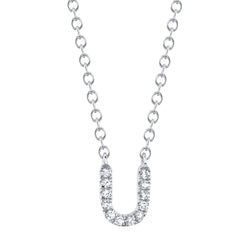 0.04CT DIAMOND NECKLACE - INITIAL U