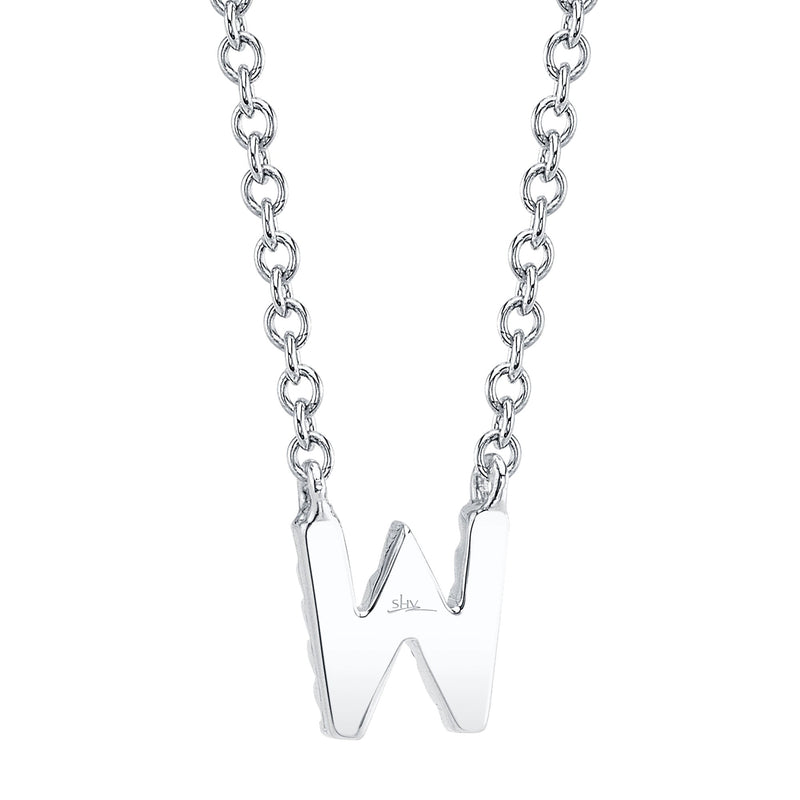 0.05CT DIAMOND NECKLACE - INITIAL W