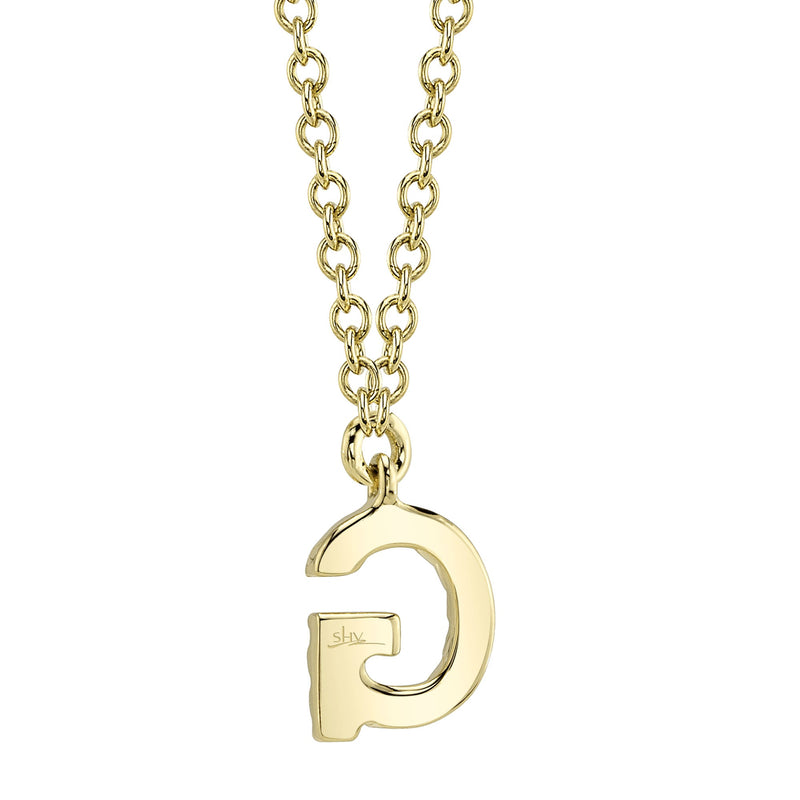 0.05CT DIAMOND NECKLACE - INITIAL G
