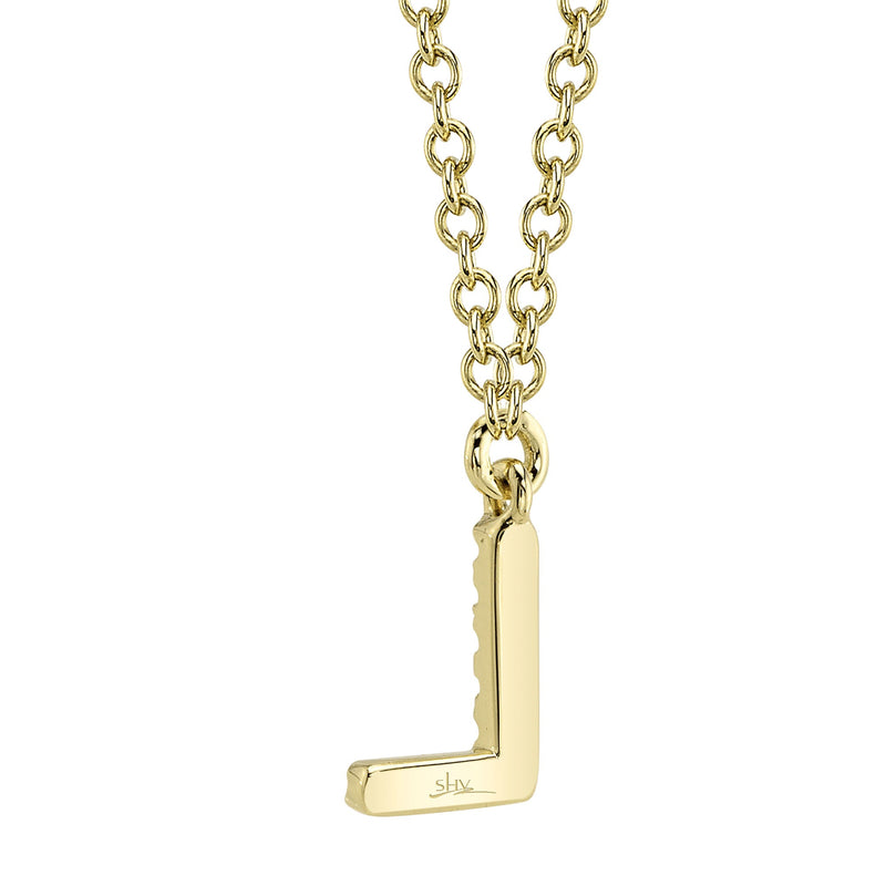0.03CT DIAMOND NECKLACE - INITIAL L