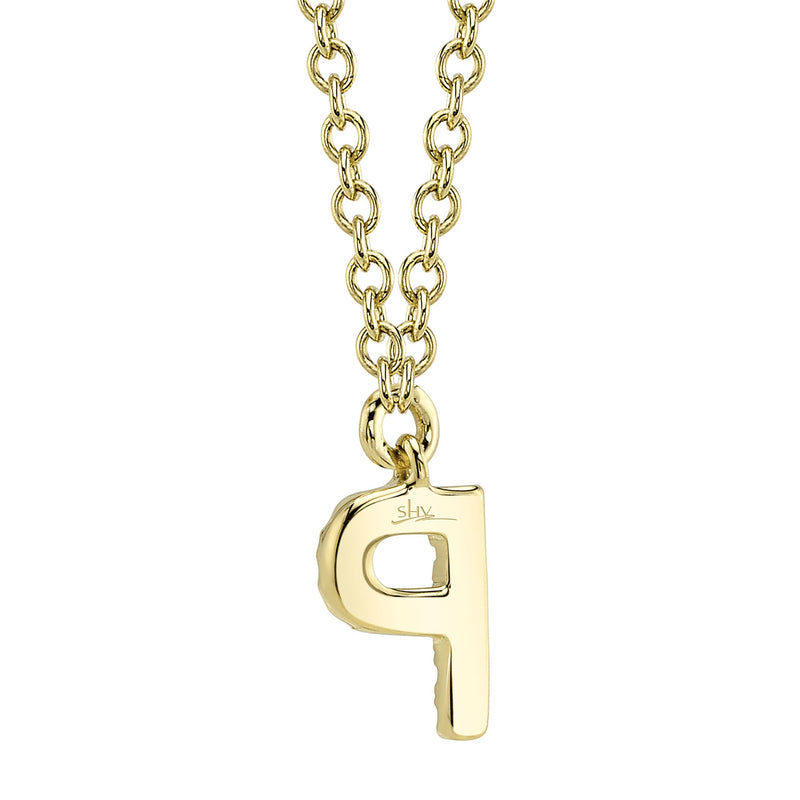 0.04CT DIAMOND NECKLACE - INITIAL P
