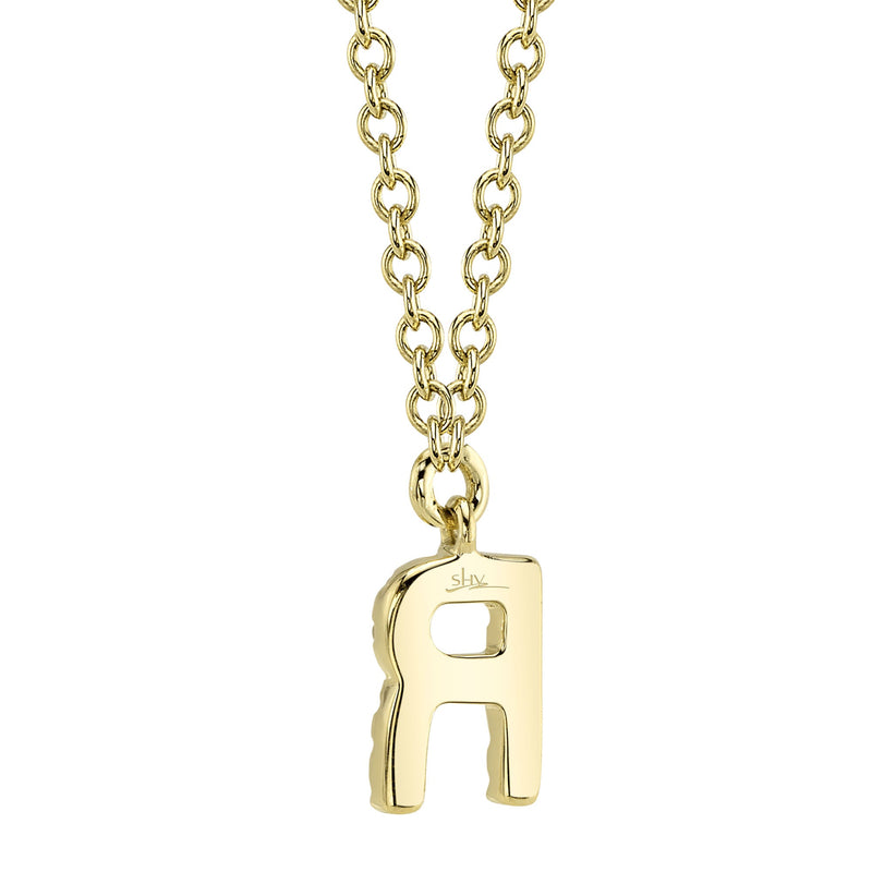 0.05CT DIAMOND NECKLACE - INITIAL R