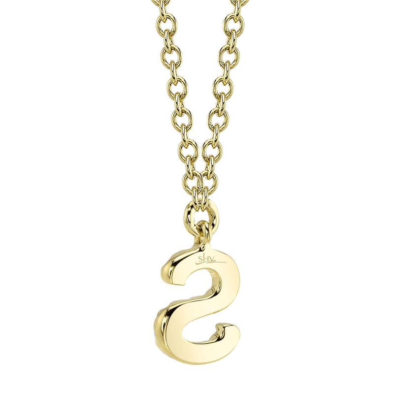 0.05CT DIAMOND NECKLACE - INITIAL S