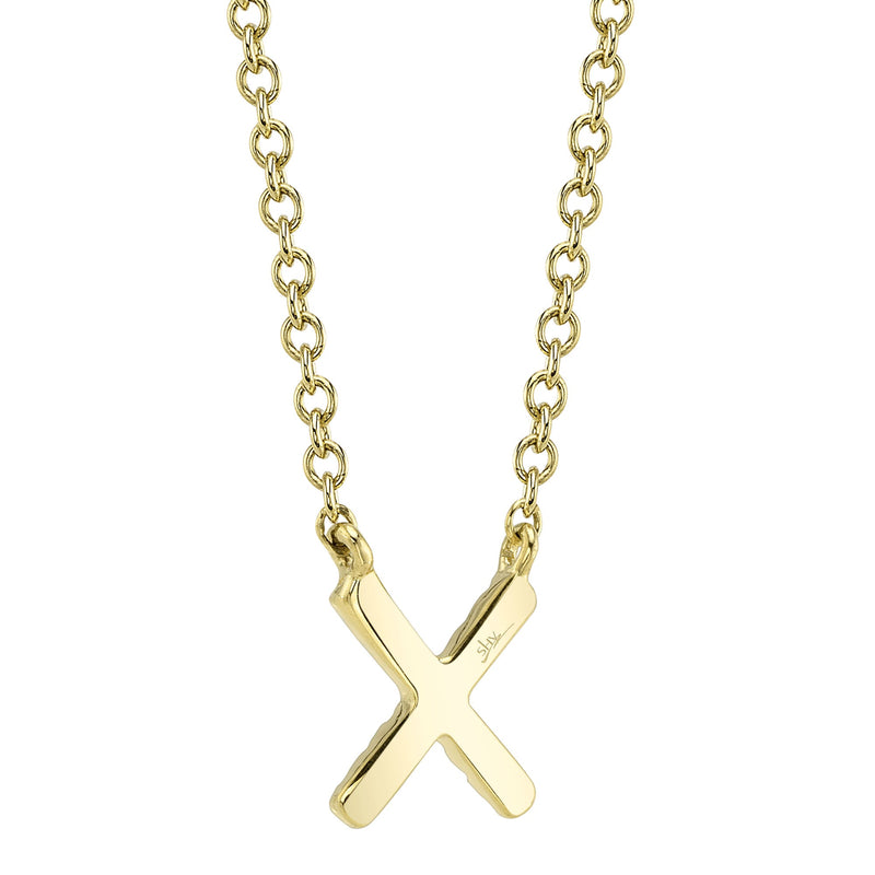 0.04CT DIAMOND NECKLACE - INITIAL X