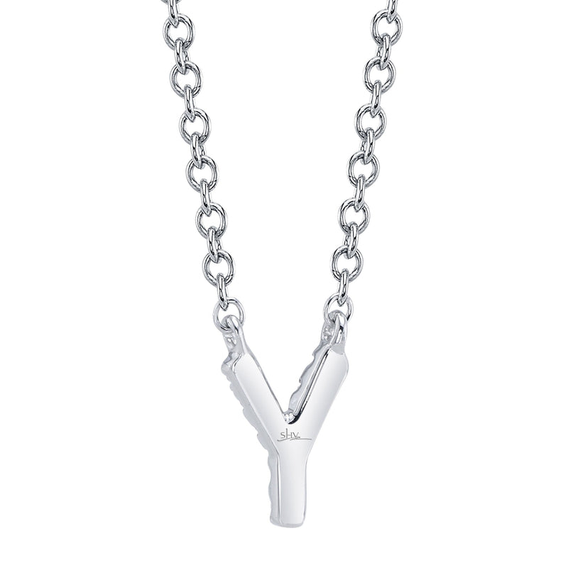 0.03CT DIAMOND NECKLACE - INITIAL Y
