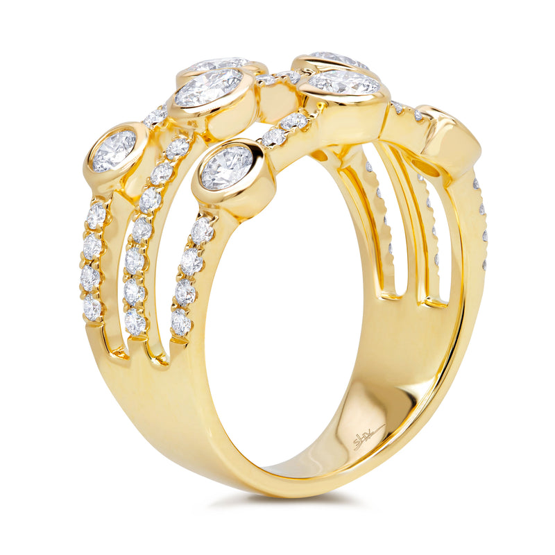 1.58CT DIAMOND BEZEL RING