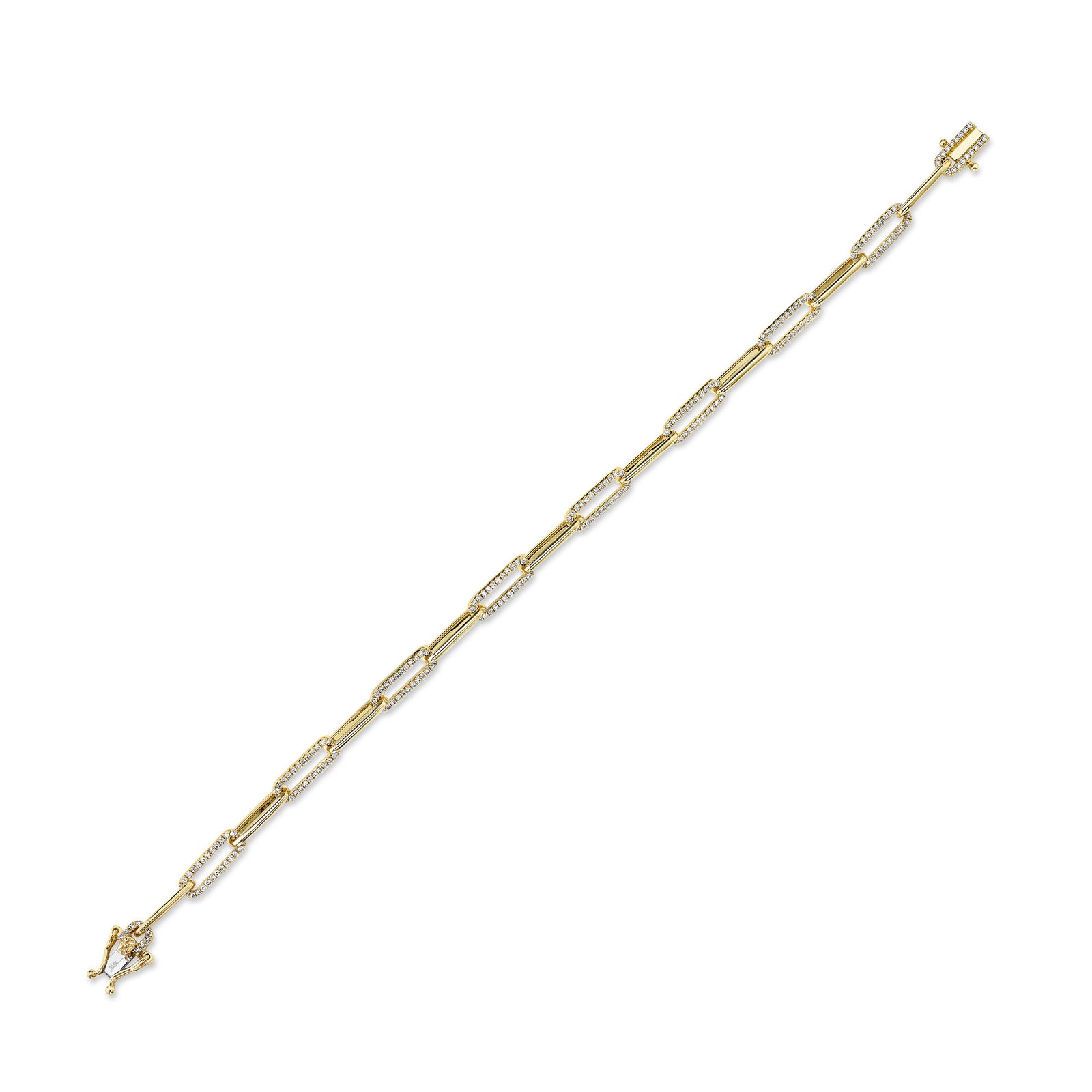 0.74CT DIAMOND PAPER CLIP LINK BRACELET – Shy Creation