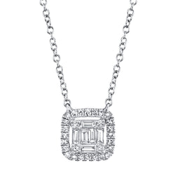 0.22CT DIAMOND BAGUETTE NECKLACE