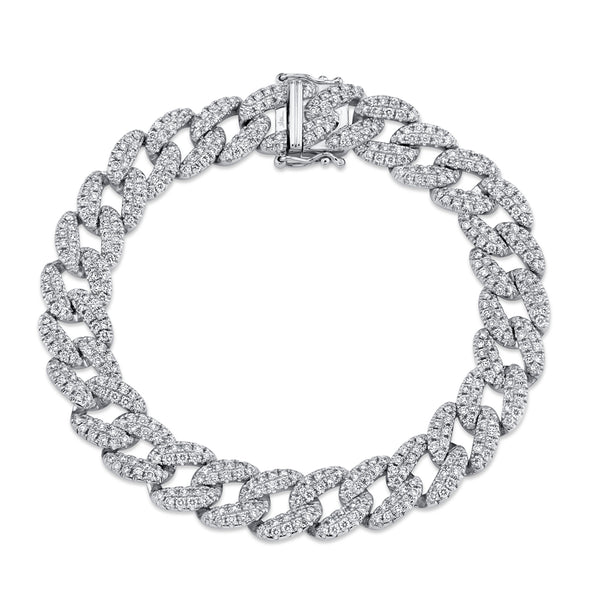 4.36CT DIAMOND PAVE LINK BRACELET