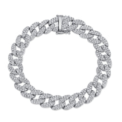 4.36CT DIAMOND PAVE LINK BRACELET