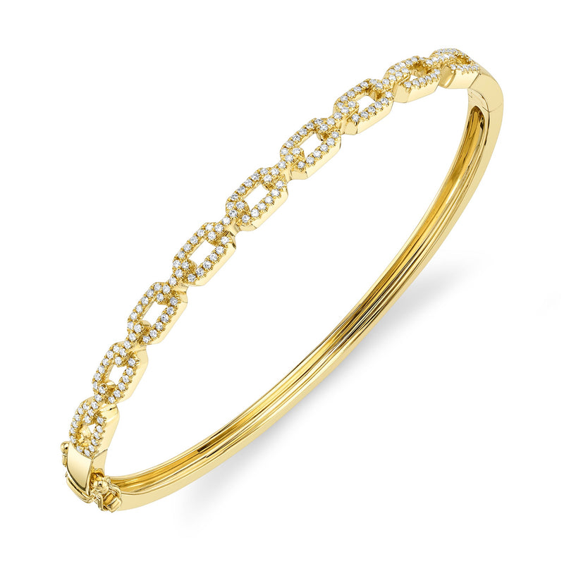 0.44CT DIAMOND LINK BANGLE