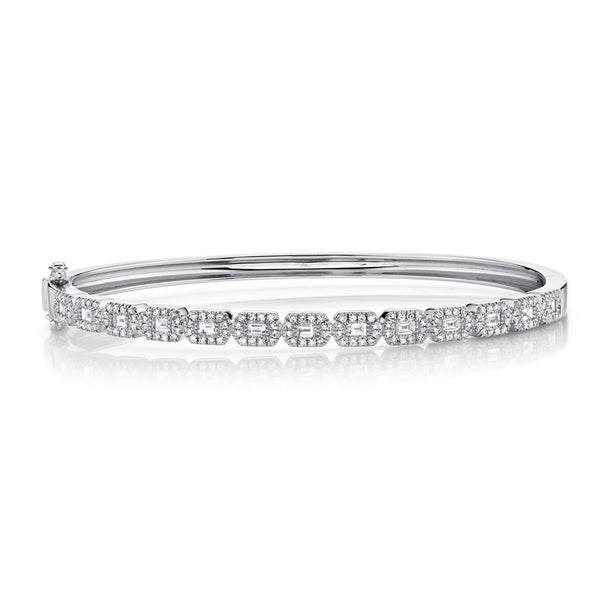 0.86CT DIAMOND BAGUETTE BANGLE