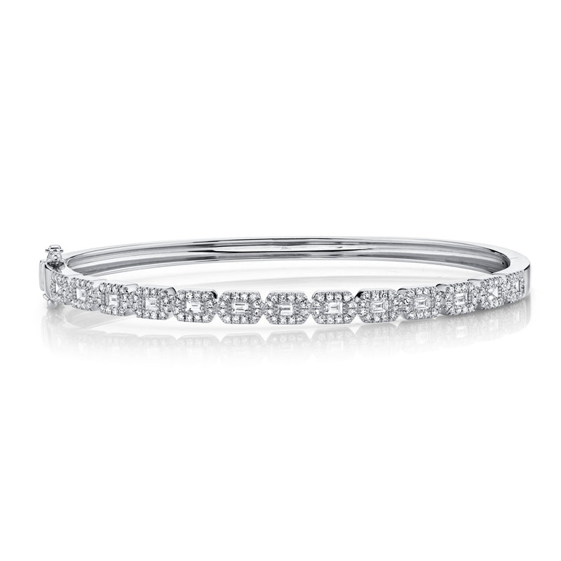 0.86CT DIAMOND BAGUETTE BANGLE
