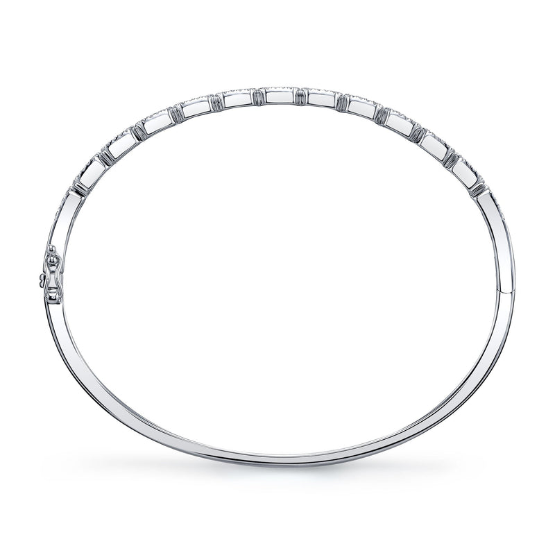 0.86CT DIAMOND BAGUETTE BANGLE