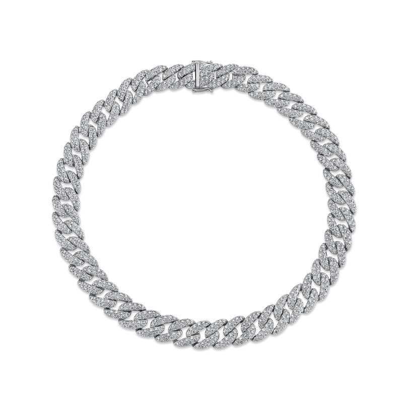 21.46CT DIAMOND PAVE LINK NECKLACE